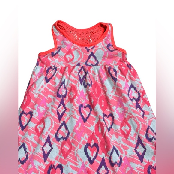 Peanut & ollie Colorful Sleeveless Dress with Abstract Design 3T color Pink - Picture 2 of 9